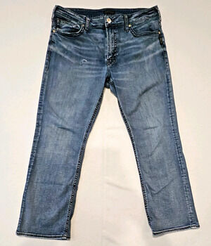 Silver Jeans Co. Gordie Men’s 38x30 Blue Medium Wash Slim Straight Stretch